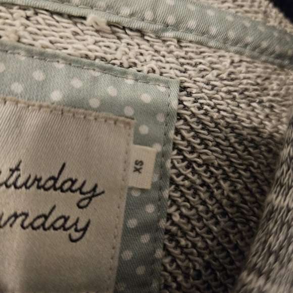 Anthropologie Saturday Sunday women's heathered grey sweater - Picture 3 of 9